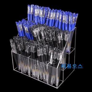 티류으스 필기구 펜 아크릴 매대 색연필 볼펜 진열대 진열장 문구점 계단식