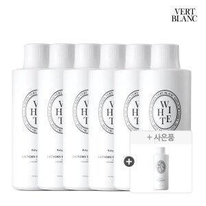 [3+3+섬유유연제 본품 증정]베르블랑 아기 중성세제 본품/리필 1L 6개+섬유유연제 화이