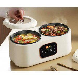 멀티 쿠커 2구 집들이 전기 포트 샤브샤브 다기능 찜기
