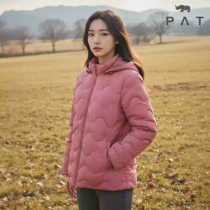 [PAT 여성] 경량 물결퀄팅 구스다운 점퍼_1J82034