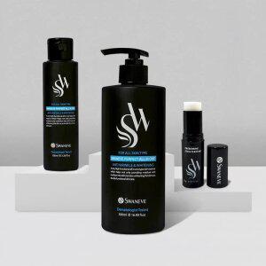 [본사직영] 스와니브 퍼펙트 저자극 남성 올인원 2세트(500ml*2 + 100ml*2+스틱퍼퓸1)