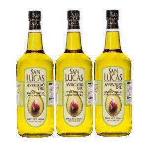 San-Lucas 아보카도 오일 1L x 3병+원터치캡 엑스트라버진 냉압착 HASS 외