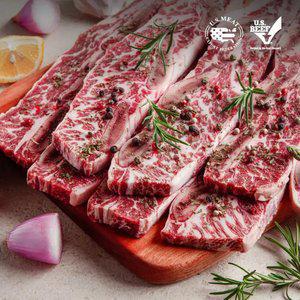 프레시누리 앵거스 구이용 꽃 LA갈비 2kg 탑초이스 꽃갈비 6 7 8번