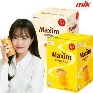 맥심 화이트골드 220T /모카골드 커피믹스 220T [라떼/카누/다크/마일드/아메리카노/믹