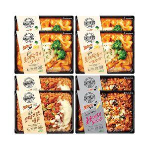 온더고 통모짜 로제 떡볶이 with 파스타 320g, 4개+통모짜치즈 불닭 290g, 2개+라구 볼