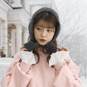 소프트러브 여자 니트 귀도리 방한 귀마개