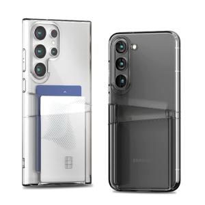 솔리스팅 갤럭시 아이폰 카드수납 카메라풀커버 투명 2장분리수납 러기지 케이스