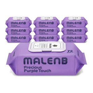 마렌비 물티슈 프리셔스 퍼플터치 72매 (10팩) 80평량 고평량