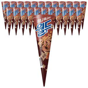 [슈팅냉동] 롯데웰푸드 월드콘 초코 160ml, 24개