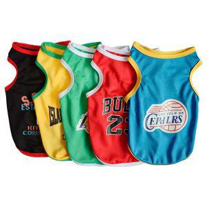 강아지옷 고양이 농구 유니폼 나시 티셔츠 조끼 반려동물 애견 실내복 외출복