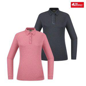 [레드페이스 본사] 여성 뉴멜란셔츠칼라우먼티셔츠 REWFTSF23350