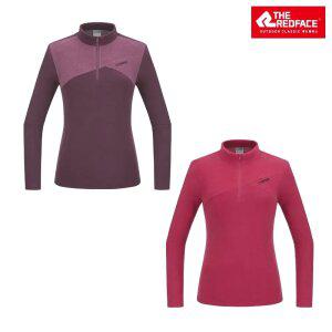 [레드페이스 본사] 여성 미라클 플리스 웜 짚 티셔츠 REWFTSW21052