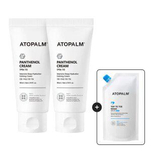 아토팜 판테놀 크림 80ml 2개+[증정] 탑투토워시 리필 250ml