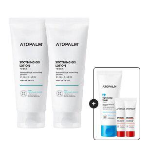 아토팜 수딩 젤 로션 160ml 2개+[증정]탑투토워시100ml+엠엘이크림8ml(튜브)x2개