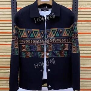 티류으스 보헤미안 가디건/남자 단추 니트카라가디건