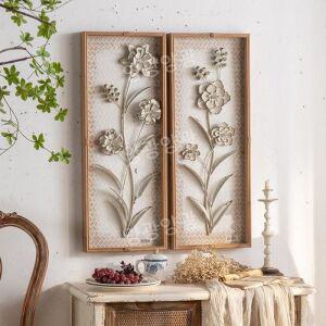 인테리어 빈티지 벽걸이장식 액자 프레임 카페 호텔 우드 철제 장식 티류으스