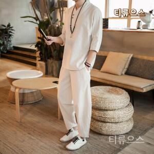 남성 개량한복 한산모시옷 린넨 생활한복 법복 삼베옷 티류으스