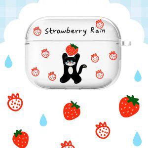 최신 귀여운 에어팟 케이스 딸기 고양이 투명 / 이어폰 에어팟4세대 3 2 1 프로