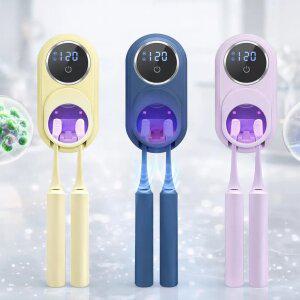 UV 칫솔살균기 가정용 자동살균 도어자동개폐 벽걸이형 가족용 칫솔살균기 UV살균 건조