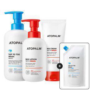 [아토팜 BEST SET] MLE크림160m+MLE로션300m+탑투토워시460ml+[증정]탑투토워시 리필