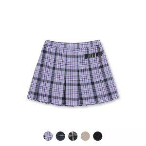 [폴햄키즈] 여아 체크 솔리드 플리츠 스커트_PKE3RR2010