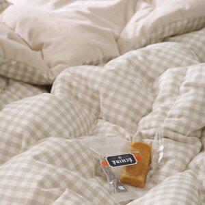 플로라 인디체크 순면 극세사 차렵이불 2컬러