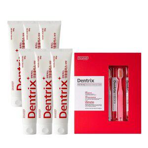 덴트릭스 잇몸플러스 치약 160g 6개 + 잇몸칫솔 5개입 1개