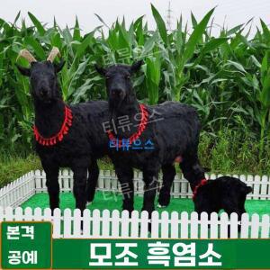 흑염소 모형 가짜 인형 뿔달린 대형 장식 조각상 인테리어 새끼 시뮬레이션 티류으스