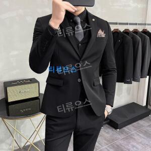 린넨 네이비 차콜 자켓 면접 남자 양복 정장 남성 블랙수트 상복 가성비 세트 검정 티