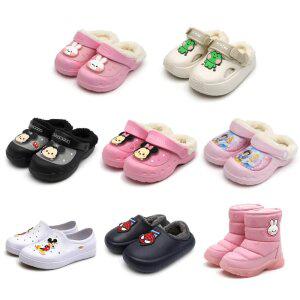 [10+20]어린이 마블 디즈니 외 인기 캐릭터 겨울 따뜻한 방한샌들 슬리퍼 부츠 실내화