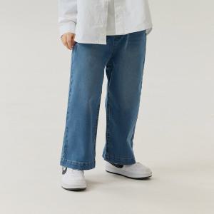 브러쉬와이드데님팬츠(블루)