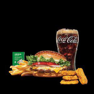 버거킹 콰치와퍼주니어+콜라R+쉐이킹프라이 스윗어니언+너겟킹4조각