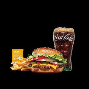 버거킹 치즈와퍼주니어+콜라R+쉐이킹프라이 구운갈릭