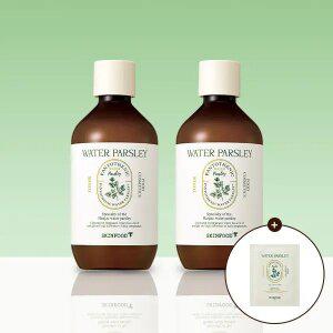 [스킨푸드][쿠폰가19,610원][1+1]판토테닉 워터파슬리 토너 300ml + (증정) 파슬리패드
