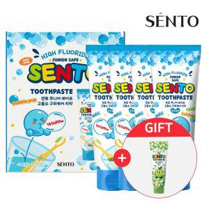 주.니어 구취케어 고.불소  어린이치약 풍선껌향 120g 4개 +사과향1개