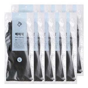 [10켤레] 야무진 베이직 라텍스 고무장갑 S/M/L