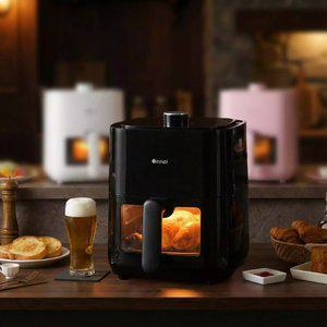 이놀 투명창 간편한 2리터 에어프라이어 집들이선물 화이트 블랙 핑크
