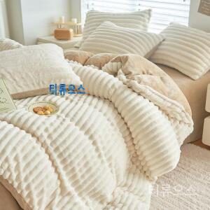 극세사이불커버 우유벨벳 호텔식 고밀도 고급 모던 차렵 이불 커버 이불커버세트 티류