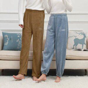 겨울 수면바지 기모 잠옷 남녀공용 홈웨어 파자마