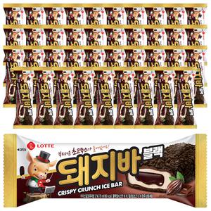 [슈팅냉동] 롯데웰푸드 돼지바 블랙, 70ml, 40개