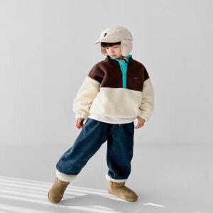 (리틀브로) (아동)블릿배색똑닥후리스아노락[티셔츠BFKK474A]