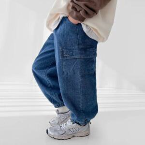 (리틀브로) (아동)리프래쉬데님조거팬츠[팬츠BFJ7645B]