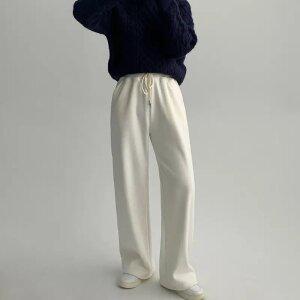 [에이와비] [140.150ver] #AWABMADE:_폭닥골덴밍크와이드롱팬츠 -키작녀/기장선택/2co