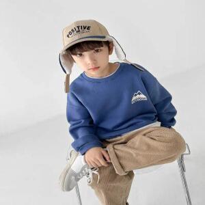 (리틀브로) (아동)B.플로기모맨투맨_블루 [티셔츠BFJA463C]