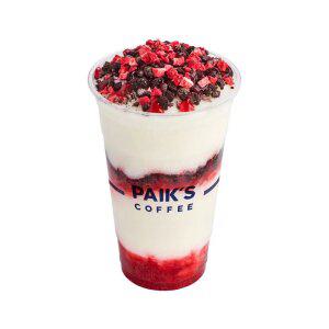 [빽다방] 딸기앤쿠키 쉐이크