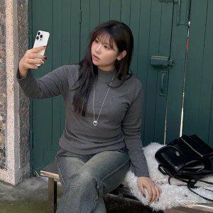 [제작/빅사이즈]이블렛 르비헨 베이직 기모 반목 티셔츠 제이스타일