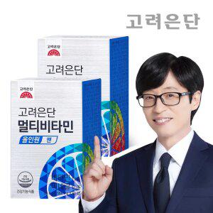 [본사직영] 고려은단 멀티비타민 올인원 맨 60정 X 2개 (4개월분)