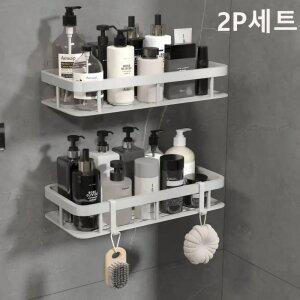알뜰살림 무타공 욕실선반 화장실선반 정리대 2P세트