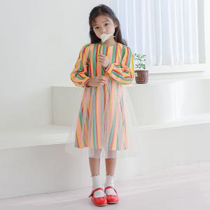 [아이러브제이]매직 레인보우 망사 원피스 JUSOP30