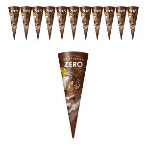 [슈팅냉동] 롯데웰푸드 제로 쿠키 티라미수 콘 160ml, 12개